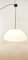 Lámpara colgante vintage de plástico con barra de latón, Imagen 1