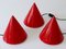 Acrylic Table Lamps or Cone Sconces by Verner Panton for Poly Thema, Set of 3, Image 9