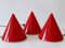 Acrylic Table Lamps or Cone Sconces by Verner Panton for Poly Thema, Set of 3 3