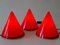 Acrylic Table Lamps or Cone Sconces by Verner Panton for Poly Thema, Set of 3, Image 4