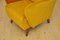 Art Deco Armchair With Honey-Yellow Velvet Upholstery, 1960s 10
