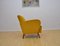 Art Deco Armchair With Honey-Yellow Velvet Upholstery, 1960s 3