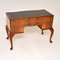 Antique Burr Walnut Leather Top Writing Desk, Image 5