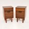 Vintage Walnut Bedside Cabinets by Uniflex, 1960s, Set of 2, Image 1