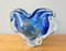 Vintage Murano Blue Glass Bowl Vase 3