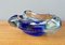 Vintage Murano Blue Glass Bowl Ashtray 6