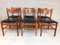 Vintage Italian Rosewood Chairs by Gianfranco Frattini, 1960s, Set of 6, Image 1