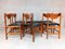 Vintage Italian Rosewood Chairs by Gianfranco Frattini, 1960s, Set of 6, Image 3