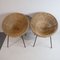 Italian Rattan Egg Chairs, 1950s, Set of 2, Image 2