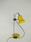 Table Lamp with Adjustable Shade in Yellow, 1970s, Image 1