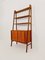 Scandinavian Teak Veneer Bokshelf with Chest of Drawers by Tema & Gillis Lundgren, 1960s 1