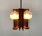 Mid-Century German Glass and Copper Pendant Lamp from Cosack, 1960s 54