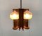 Mid-Century German Glass and Copper Pendant Lamp from Cosack, 1960s, Image 54