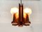 Mid-Century German Glass and Copper Pendant Lamp from Cosack, 1960s 3