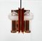 Mid-Century German Glass and Copper Pendant Lamp from Cosack, 1960s, Image 95