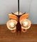 Mid-Century German Glass and Copper Pendant Lamp from Cosack, 1960s, Image 46