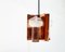 Mid-Century German Glass and Copper Pendant Lamp from Cosack, 1960s, Image 91