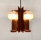 Mid-Century German Glass and Copper Pendant Lamp from Cosack, 1960s 63