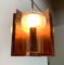 Mid-Century German Glass and Copper Pendant Lamp from Cosack, 1960s 83