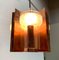 Mid-Century German Glass and Copper Pendant Lamp from Cosack, 1960s, Image 83