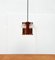 Mid-Century German Glass and Copper Pendant Lamp from Cosack, 1960s 89
