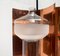 Mid-Century German Glass and Copper Pendant Lamp from Cosack, 1960s 78