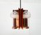 Mid-Century German Glass and Copper Pendant Lamp from Cosack, 1960s, Image 92