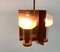 Mid-Century German Glass and Copper Pendant Lamp from Cosack, 1960s 87