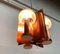 Mid-Century German Glass and Copper Pendant Lamp from Cosack, 1960s, Image 2