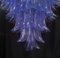 Round Periwinkle Color Chandelier by La Murrin, 1980s 6