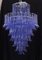 Round Periwinkle Color Chandelier by La Murrin, 1980s 3