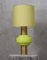 Grüne Tischlampe aus geblasenem Muranoglas & Messing im Stil von Vistosi, 1980er 7
