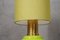 Green Glass Blown Murano & Brass Table Lamp in the Style of Vistosi, 1980s 2