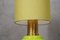 Green Glass Blown Murano & Brass Table Lamp in the Style of Vistosi, 1980s, Image 2