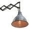 Industrial Dutch Grey Enamel Iron Scissor Wall Work Lamp 2