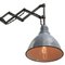 Lámpara de pared de tijera industrial holandesa de hierro esmaltado, Imagen 2