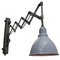 Lámpara de pared de tijera industrial holandesa de hierro esmaltado, Imagen 3