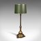 Antique English Adjustable Brass Drawing Room Lamp, 1900s 1
