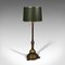 Antique English Adjustable Brass Drawing Room Lamp, 1900s, Image 2
