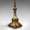 Lampada da salotto antica regolabile in ottone, inizio XX secolo, Immagine 8