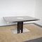 Dining Table with Glossy Black Lacquered Formica Top & Steel Disc Rotating Central Foot, 1970s 12