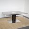 Dining Table with Glossy Black Lacquered Formica Top & Steel Disc Rotating Central Foot, 1970s, Image 12