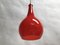 Rote Deckenlampe aus Glas, 1970er 21