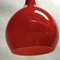 Red Glass Ceiling Lamp, 1970s 20
