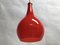 Red Glass Ceiling Lamp, 1970s 4