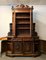 Renaissance Château Demilune Bookcase in Walnut, 1850s 9