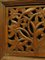 Antike dekorative indische Wandtafel oder Kopfteil aus Holz 10