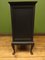 Black Painted Music Cabinet or Office Chest with Fall Front Drawers, 1930s 9