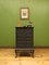 Black Painted Music Cabinet or Office Chest with Fall Front Drawers, 1930s, Image 3