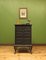 Black Painted Music Cabinet or Office Chest with Fall Front Drawers, 1930s 13